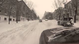 Снегопад в Хабаровске. Декабрь 2014.