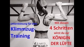 Klimmzüge mit Unterstützung: Wie du dich in 4 Schritten zur "Königin der Lüfte" aufschwingst...