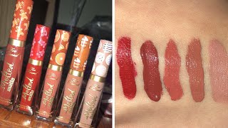 Too Faced Christmas Lipsticks!!