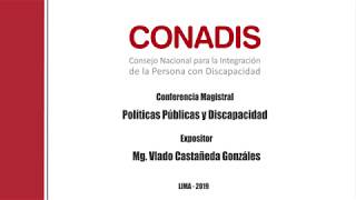 Politicas Publicas y Discapacidad   Mg  Vlado Castañeda Gonzáles