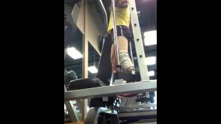 Squat step ups! Amputee Peglegtrainer