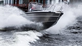 Первый алюминиевый катер Faster 560 CC в России | Тест катера в Санкт-Петербуре