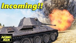 VK 30.02 (D) vs The Artillery Storm of Doom! - World of Tanks