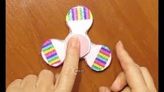 DIY СПИННЕР БЕЗ ПОДШИПНИКА СУВЕНИРЫ ИЗ БУМАГИ ПОДАРКИ ПОДЕЛКИ мастер класс