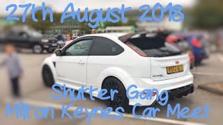Shutter Gang Milton Keynes Car Meet August 2018 | **Car Crash** Cars leaving the meet & more