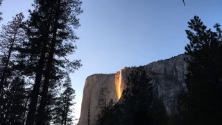 Yosemite Horsetail waterfall - Firefall