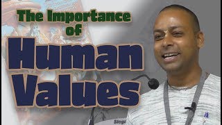 The Importance of Human Values - Shiva Dasa at Agra University