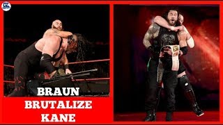 Braun Brutalize Kane | WWE Raw 27/11/2017 Matches Highlights