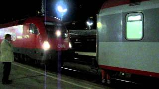 [ÖBB] Night trains in Wien Westbahnhof, Austria