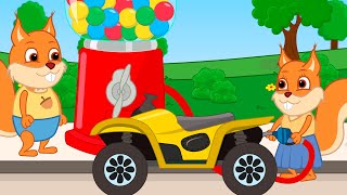 Famille d'Écureuil - Faire Le Plein De Gomme Vidéos Animé 2020 en Français 13+