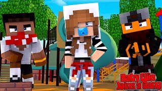 BABY ELLIE JOINS A GANG IN KINDERGARTEN! | Minecraft Little Kelly