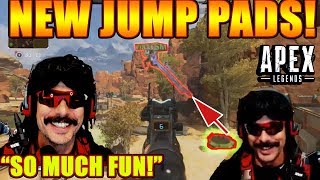 DrDisrespect & His Squad LOVE New JUMP PADS & Use Them In Battle! - Apex Legends!