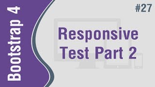 Bootstrap 4 Theme 1 in Arabic #27 - Make Responsive Test Part 2