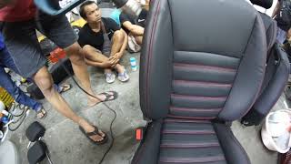 ติดตั้งเบาะรถยนต์ เบาะหนังแท้ 100% - Ford Ranger : M&M AUTO SEAT