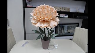 Пион - светильник. Часть 1 (формирование лепестков)Peony - lamp with their hands.