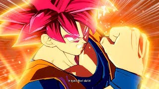 DRAGON BALL FIGHTERZ: SUPER SAIYAN GOD GOKU All Dramatic Finishers MOD Gameplay