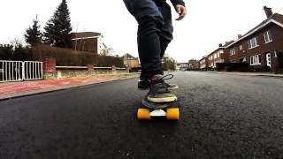 Skate ride #1 - Skateboarding, Cruiser in the street - Gopro