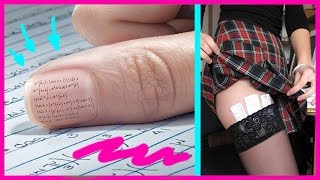 КАК СДЕЛАТЬ ШПАРГАЛКУ? ШПОРЫ ДЛЯ ШКОЛЫ и Универа Лучшие Незаметные шпоры Как списать На контрольной