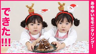勢いで作った!クリスマスの松ぼっくりケーキ
