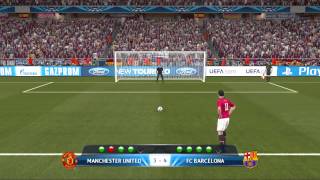 UEFA Champions League Final FC.Barcelona VS Manchester United Pro Evolution Soccer 2014 Gameplay HD