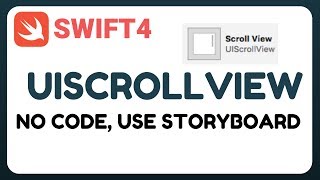 [Swift 4] ScrollView No Code, No programmatically.