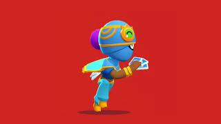 Футаж бегущей Индиго Тары Бравл Старс | Footage red screen running Indigo Tara Brawl Stars