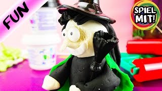 Halloween KNET HEXE | Potato Heads Knete Set für Kinder | Lustige und gruslige Figuren selber machen