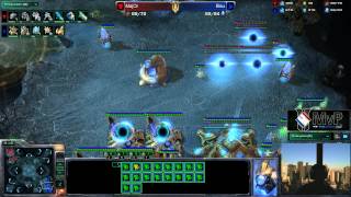Starcraft 2 - Bisu (P) vs Major (T) - Game 1 of 2 - Commentary by Axeltoss - MvP Invitational