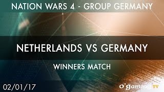 Netherlands vs Germany - Nation Wars 4 Group Germany - Winners match - Starcraft II - EN
