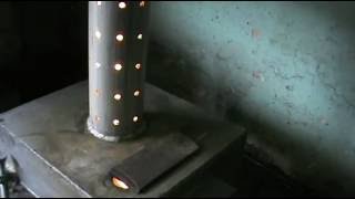 Печь на отработке в действии