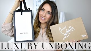 LUXURY UNBOXING - GUCCI & CHRISTIAN LOUBOUTIN | Shea Whitney