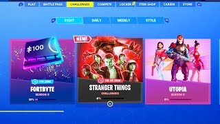*NEW* FREE Fortnite x Stranger Things SKINS, CHALLENGES, & REWARDS (Fortnite Stranger Things)