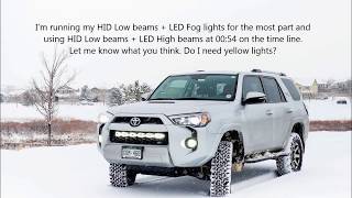 White headlights bad for snowy weather?