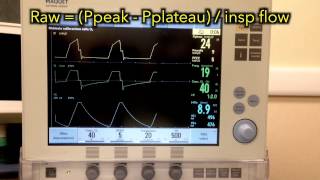 Resistance of the respiratory system on Maquet SERVO-i: see how to measure it