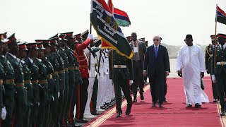 Cumhurbaşkanı Erdoğan, Gambiya'da Resmi Törenle Karşılandı