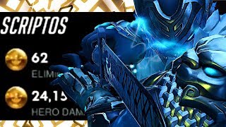 Hacking Or A God - Necros Best Genji?! 62 ELIMS 24k DMG! [ OVERWATCH SEASON 16 TOP 500 ]