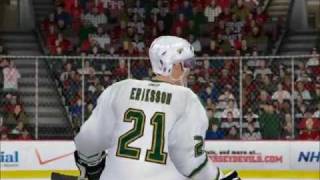 NHL 09 PC Dallas Stars dynasty (game 1)