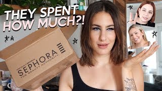 MY FRIENDS BUY MY FULL FACE OF MAKEUP ONLINE... & They Spent $900 ... | Jamie Paige