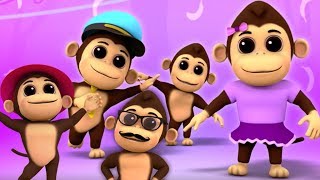Горилла палец семья | семья палец песня | Gorilla Finger Family | Rhymes For Childrens