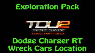 Test Drive Unlimited 2 Exploration Pack - All Dodge Charger RT Wreck Cars Location