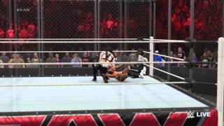 WWE 2K15 Raw: Nikki Bella vs Paige Steel Cage Match