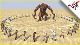 JEDI vs RANCORS - Star Wars: Galaxy at War MOD