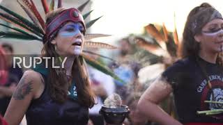 Spain: Demonstrators protest against colonialism ahead of October 12 celebrations