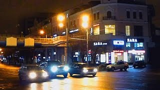 Ночные улицы. Городские улицы ночью. Ночные улицы города. Футажи для видеомонтажа