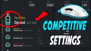 Best Diamond Competitive inGame Settings  - Rainbow Six Siege