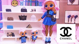 Shopping At CHANEL for Luxury Handbag - OMG LOL Surprise Big Sister + Brother