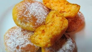 Пончики из тыквы (постные) Рецепт постного теста с тыквой