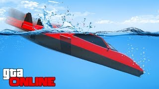 ЭТО НЕ ПРОЙТИ. МАШИНА-АМФИБИЯ ТОНЕТ В GTA 5 ONLINE. ГОНКИ В ГТА 5 ОНЛАЙН