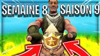 ETOILE CACHEE SEMAINE 8 SAISON 9+ PUCE CACHEE FORTNITE BATTLE ROYALE!!!
