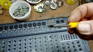 Ремонт микшерного пульта Yamaha Mx 20/6 Замена фейдеров